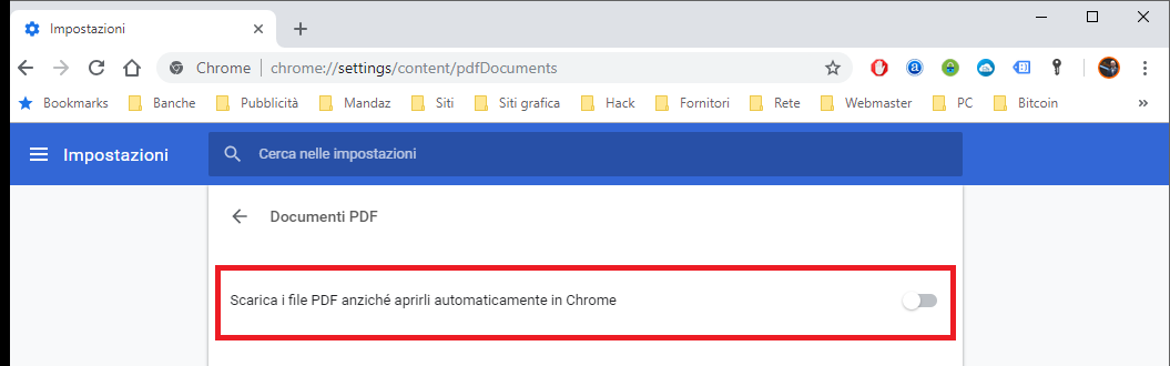 chrome non scarica pdf